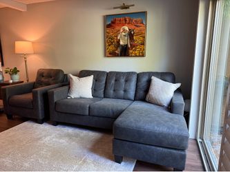 Queen Sleeper Sofa AND Matching Armchair