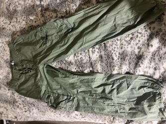 Olive Green Utility Cargo Pants