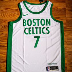 Nike Boston Celtics 7 Jaylen Brown Basketball Jersey Black Fan Edition