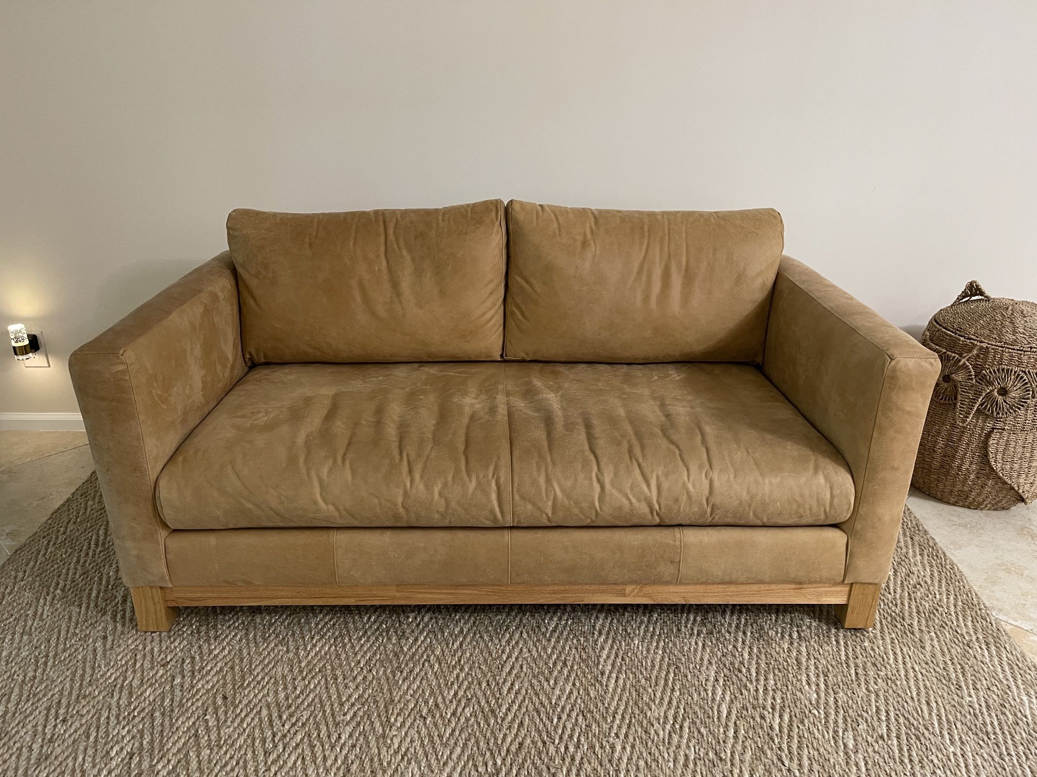 Leather Sofa by Crate & Barrel 