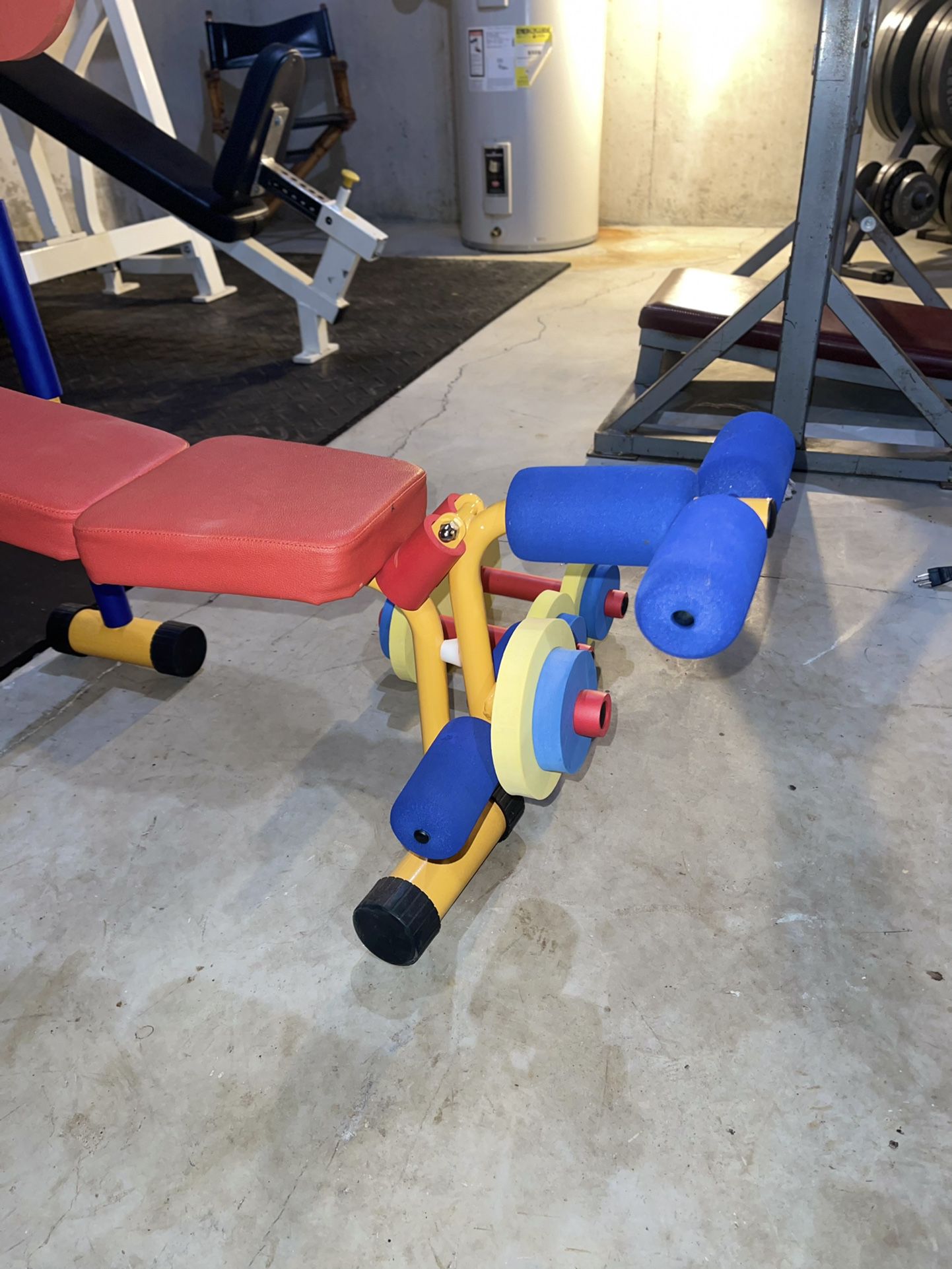 Kinbor Foam Exercise Bench And dumbbell Set For Kids 