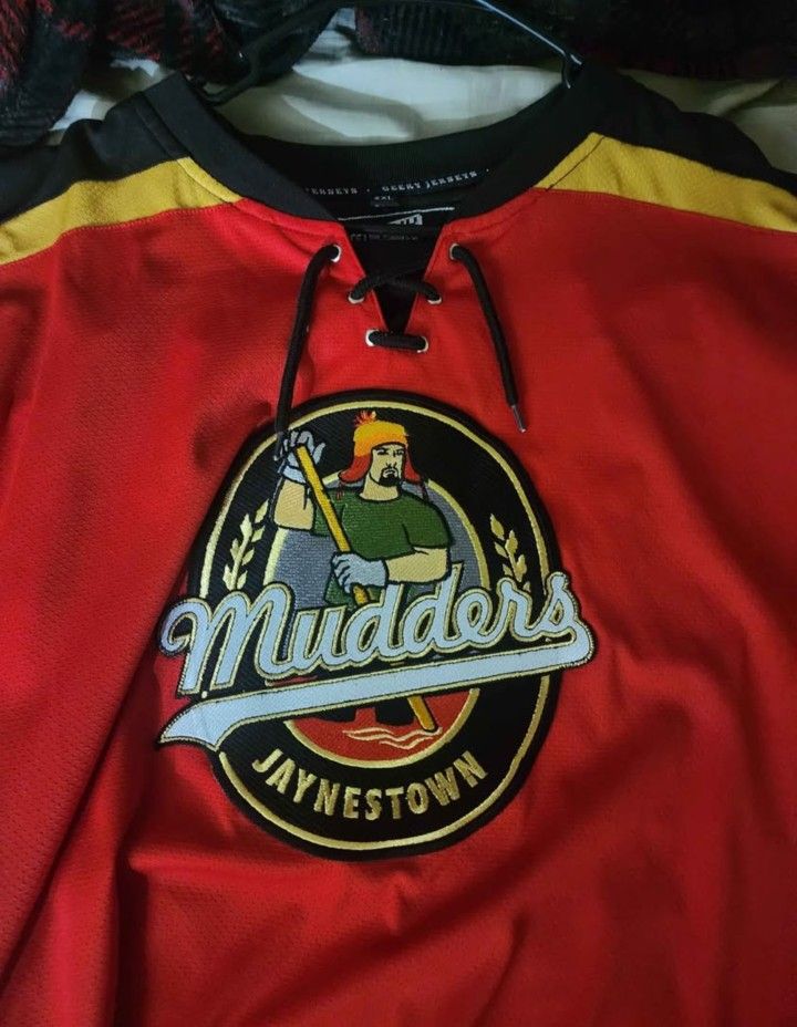 Geeky Jerseys Jaynestown Mudders Hockey Jersey XXL