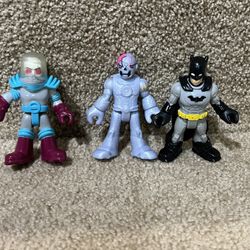 Imaginext lot of 3 figures DC Comics Batman Cyborg Mr Freeze