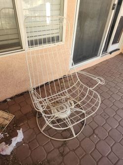 Homecrest High Back Swivel Patio Chair, Vintage MCM, 1960s