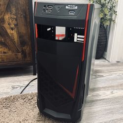 Pc Case Red And Black More Info In The Description!