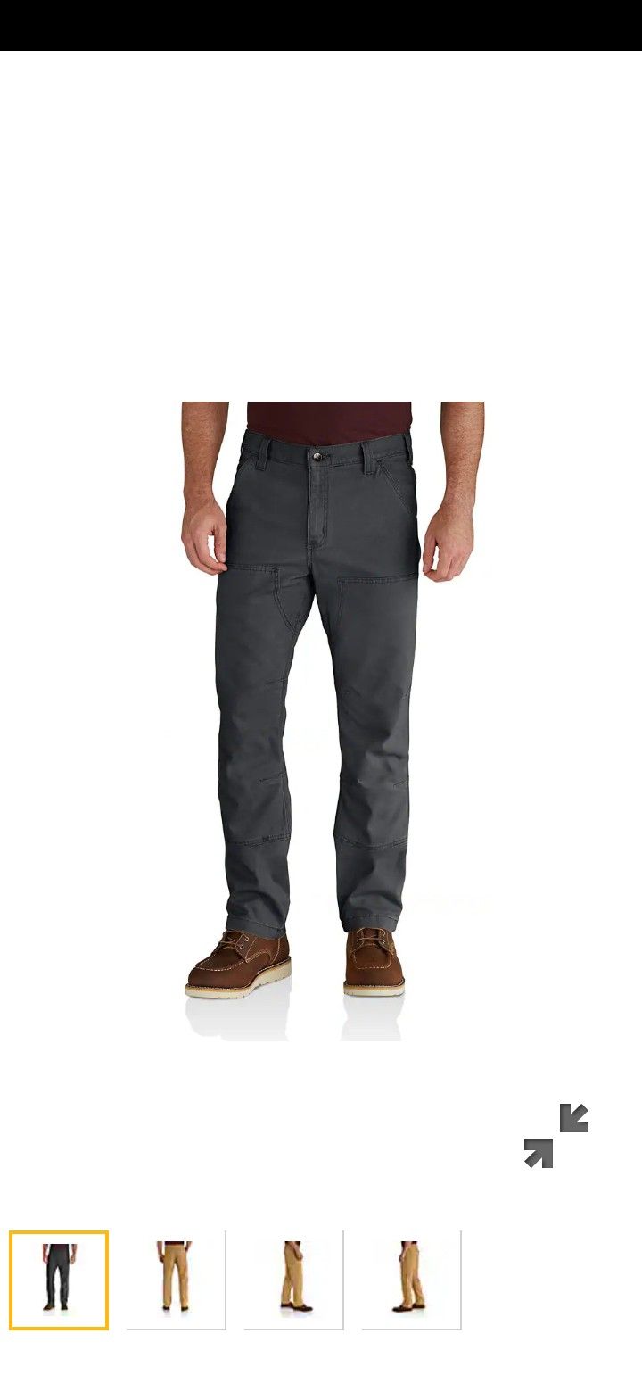 2 Pairs Carhartt Double Front Work Pants 33×32 & 32×32...