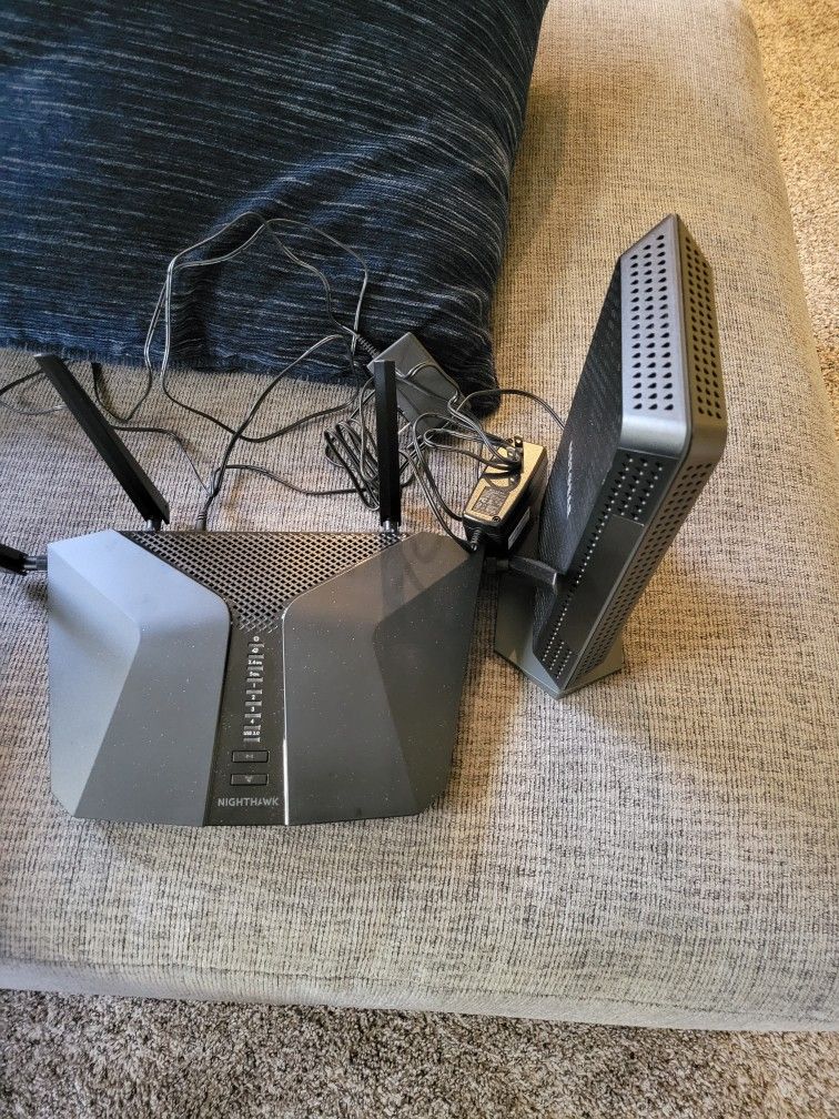 Netgear Nighthawk CM1200 MODEM and AX5400 6 Stream Router 