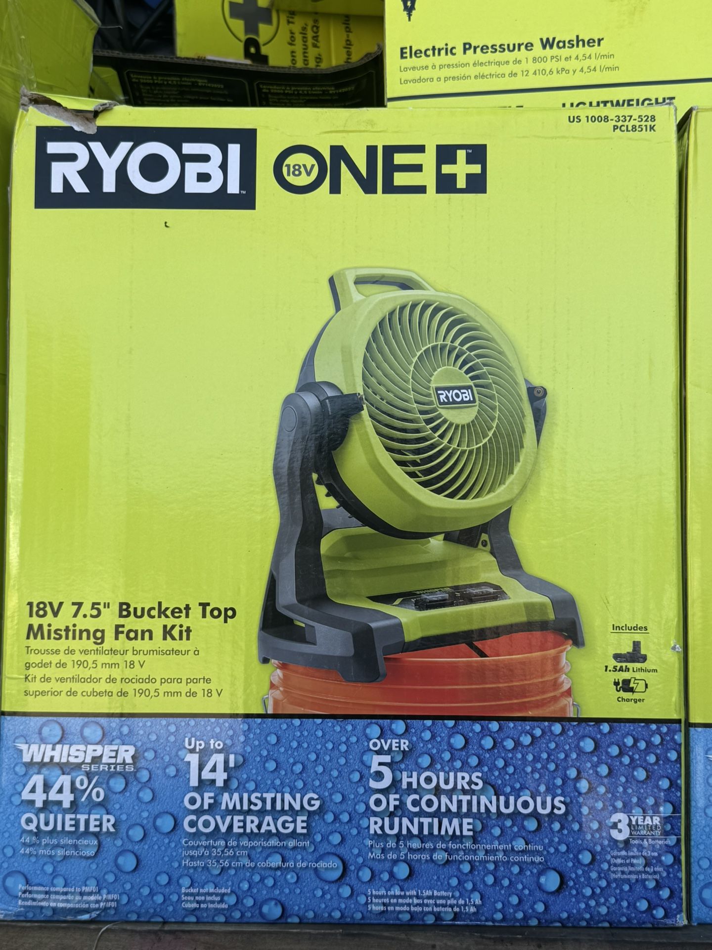 Ryobi Bucket Fan Kit
