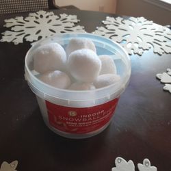 Container of New 15 soft Snowballs