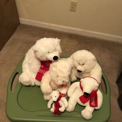 3 Teddy Bears  & 3 Polar Bears 