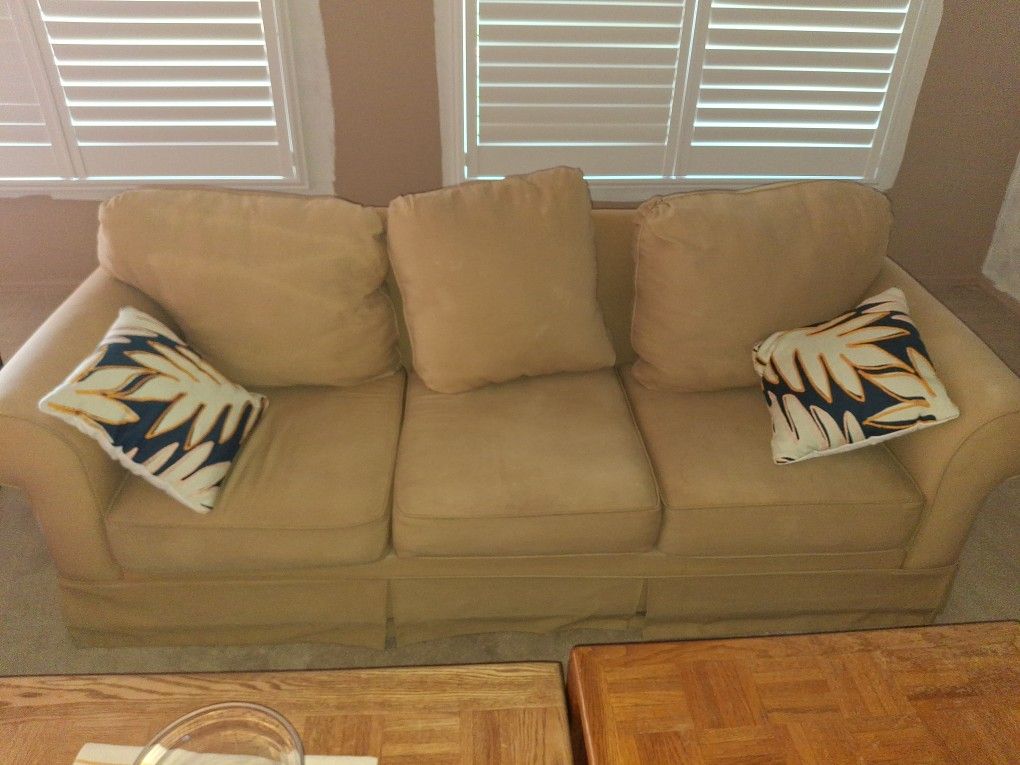 Matching Tan Soft Couches