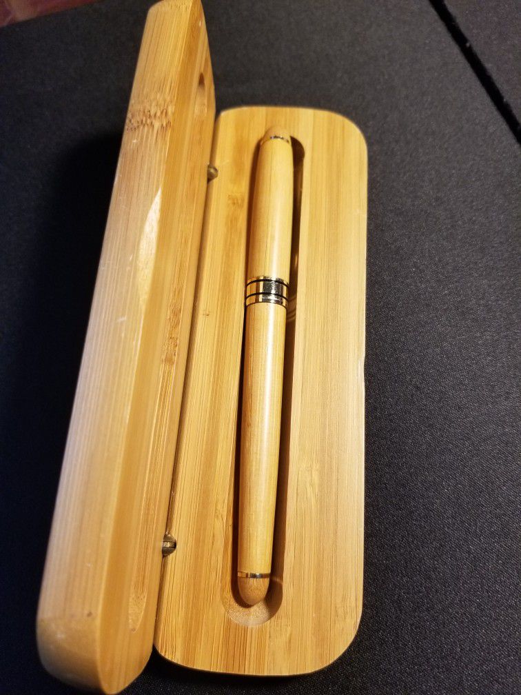 New Bamboo Fountain Pen Refillable With Gift Box