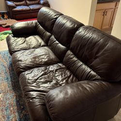 Leather Couch Set
