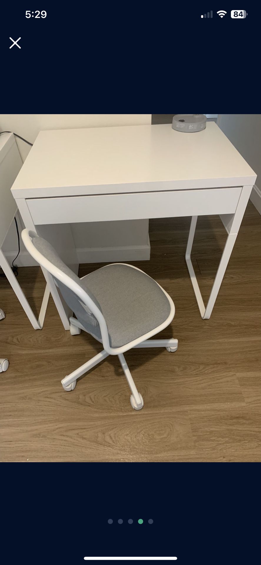 New Desk For Kids Included Chair And Desk And Lamp And Trash 🗑️ Everything Still New Never Used 
