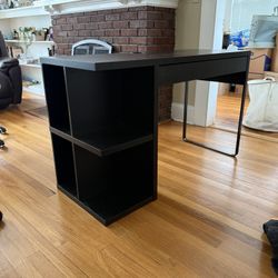 Computer Desk With 4 Shelves On The Side & Desk Chair! 
