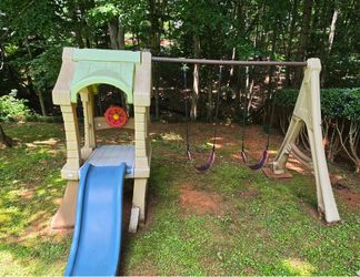 swing play set with slide