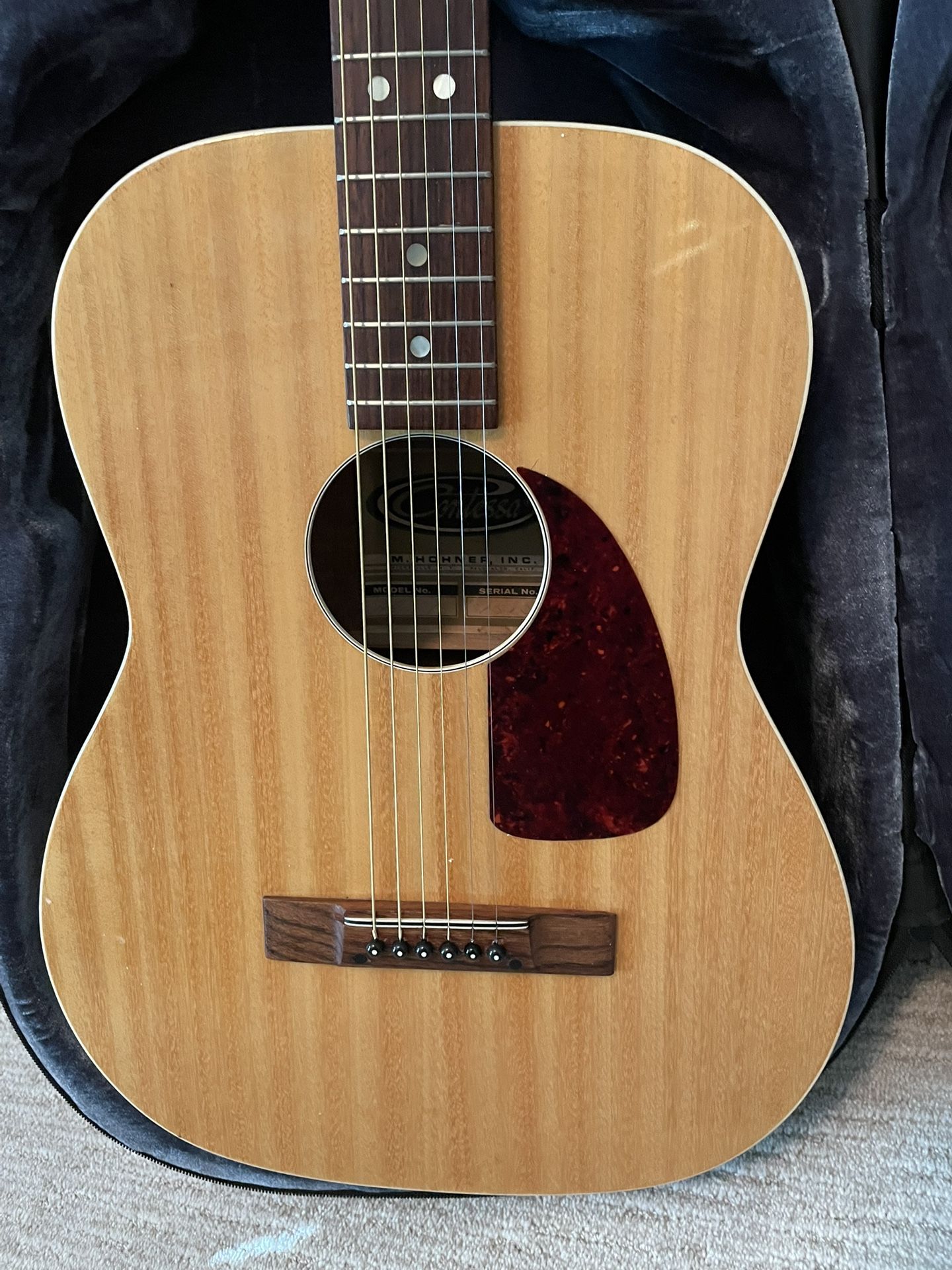 Acoustic Guitar, Vintage 1972-74 Italian Made Hohner Contessa Model HG-01