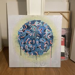 3x3 Foot Stretched Canvas 25$