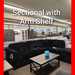 🤩 Sectional with Arm Shelf