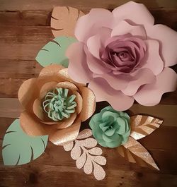Large paper flowers