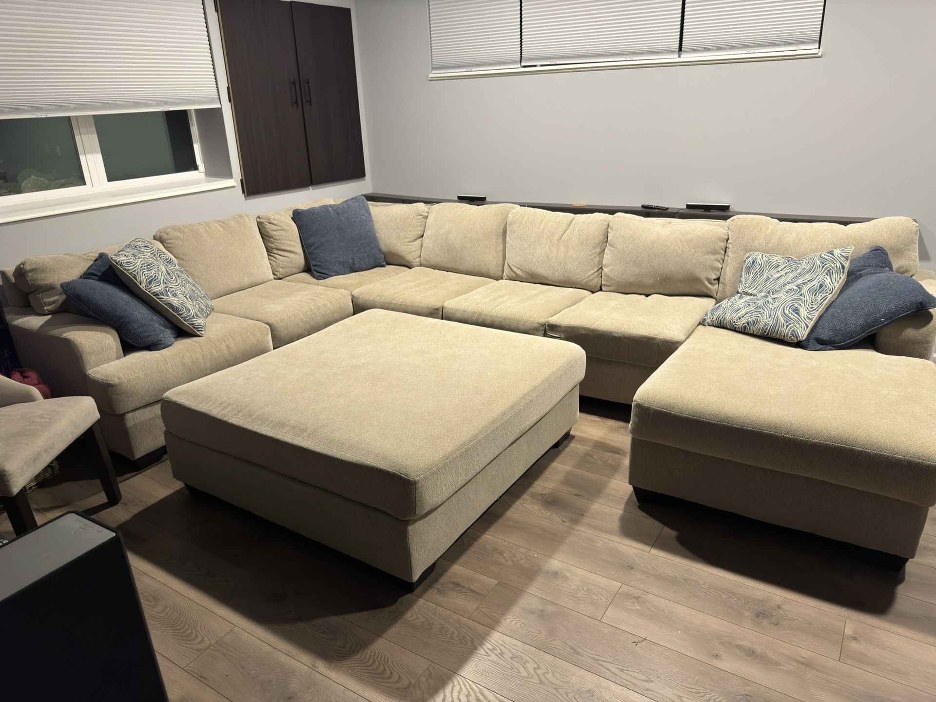 Large Sectional + Ottoman