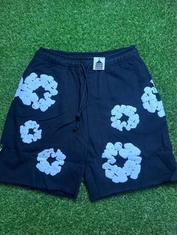 Denim Tears The Cotton Wreath Shorts BLACK