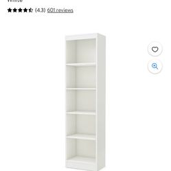 South Shore Smart Axess Bookcase 5 - Shelf 69" Pure White Be