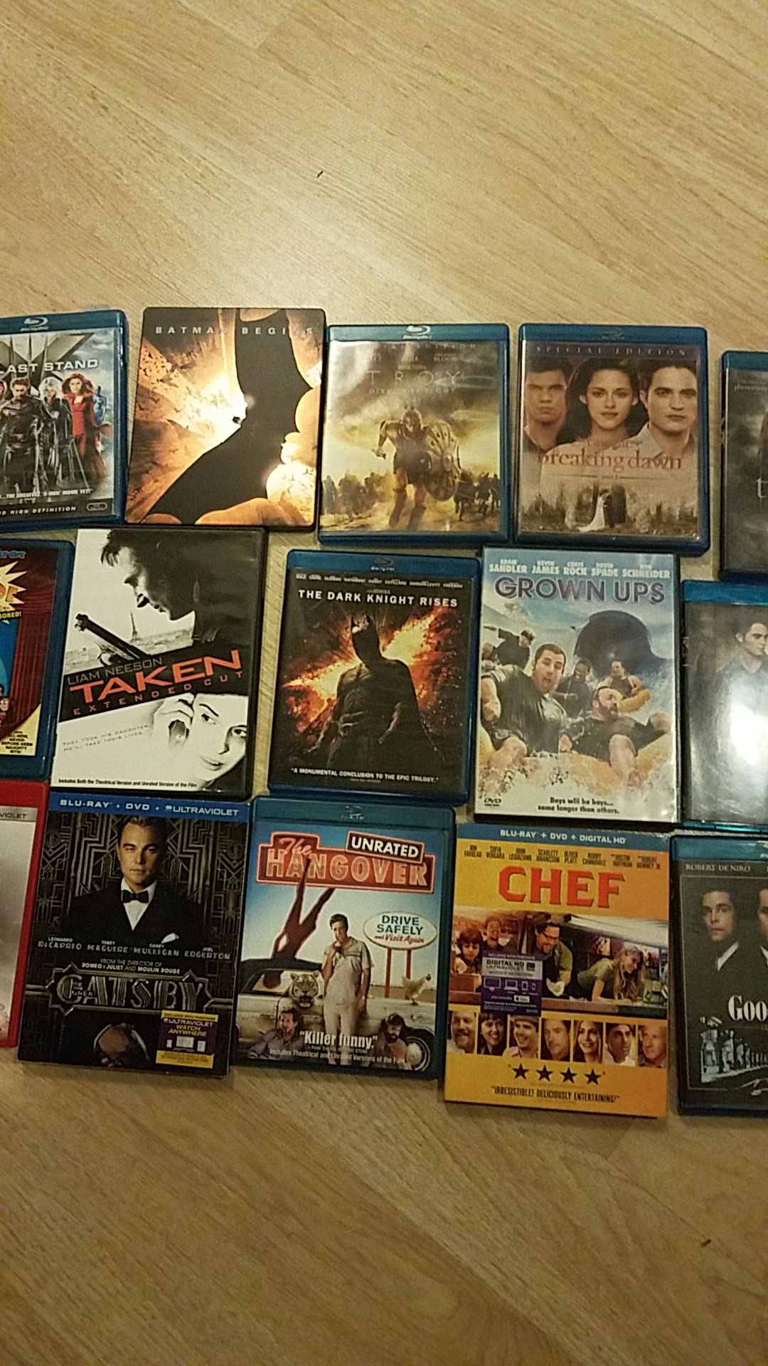 15 blu ray movies some with dvds