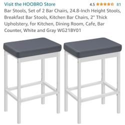 Set Of 2 Bar Stools 