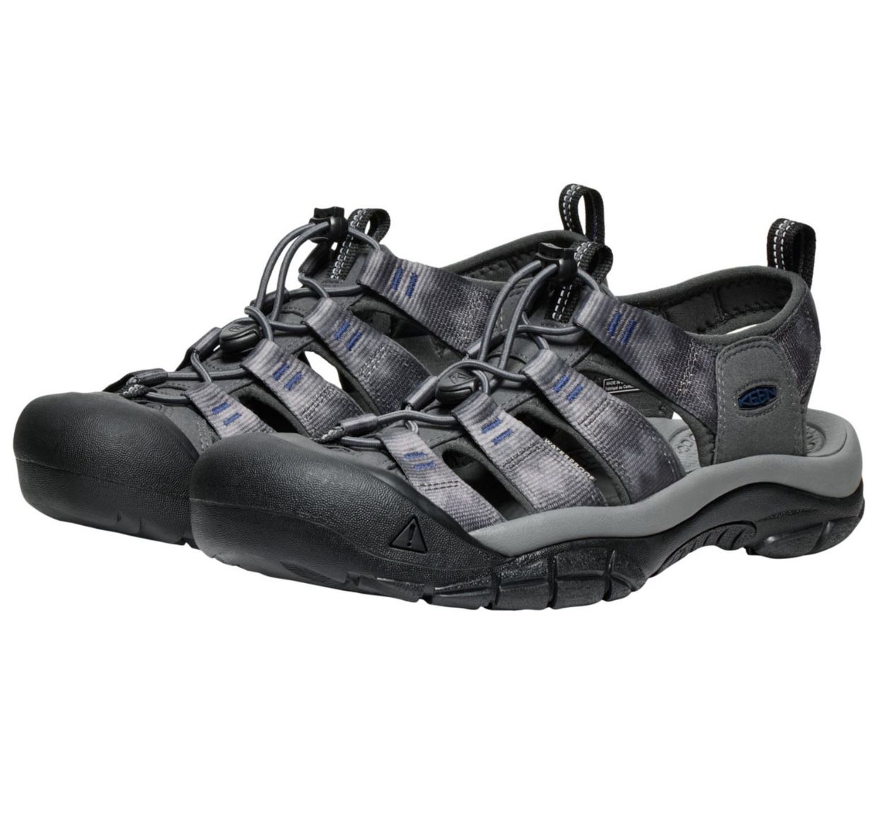 KEEN Newport H2 Sandals Mens Size 12 Magnet Chevron Camping Waterproof 1030672