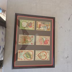 Framed Vintage Valentines