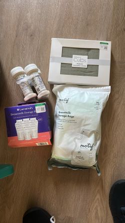 Baby feeding, nursing supplies.