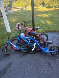 Kids Bikes (2 Glide Bikes & 2 Pedal Bikes)