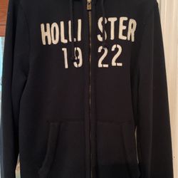MENS HOLLISTER HOODIE WITH ZIPPER LARGE 