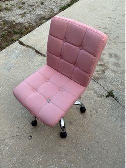 Pink office chair
