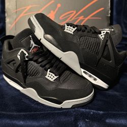 Jordan 4 “Black Canvas” Size 13