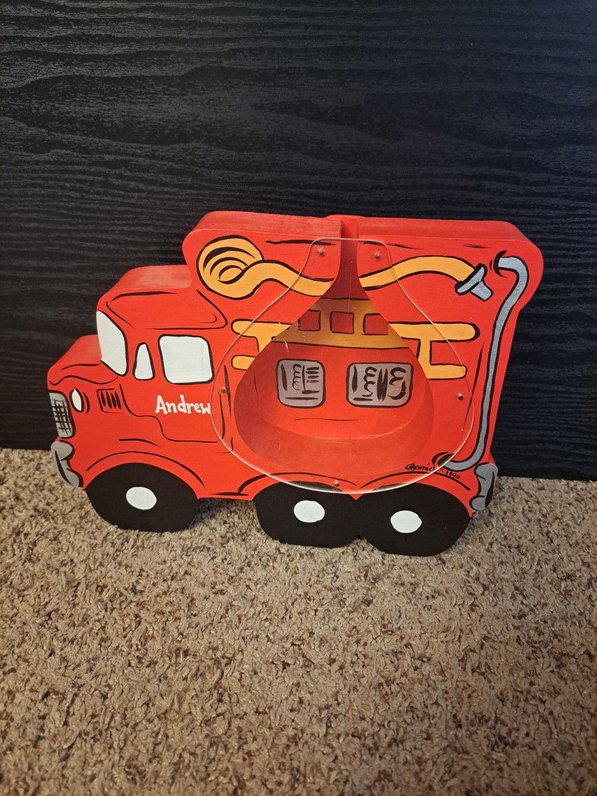 Fire Truck Coin Bank