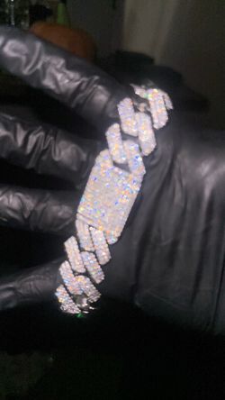 925 VVS1 DIAMOND MOISANITE CHAIN