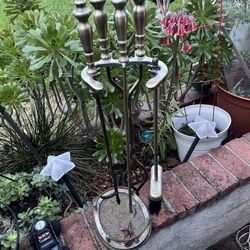 Fireplace Log Tool Set And Carrier Cheap!