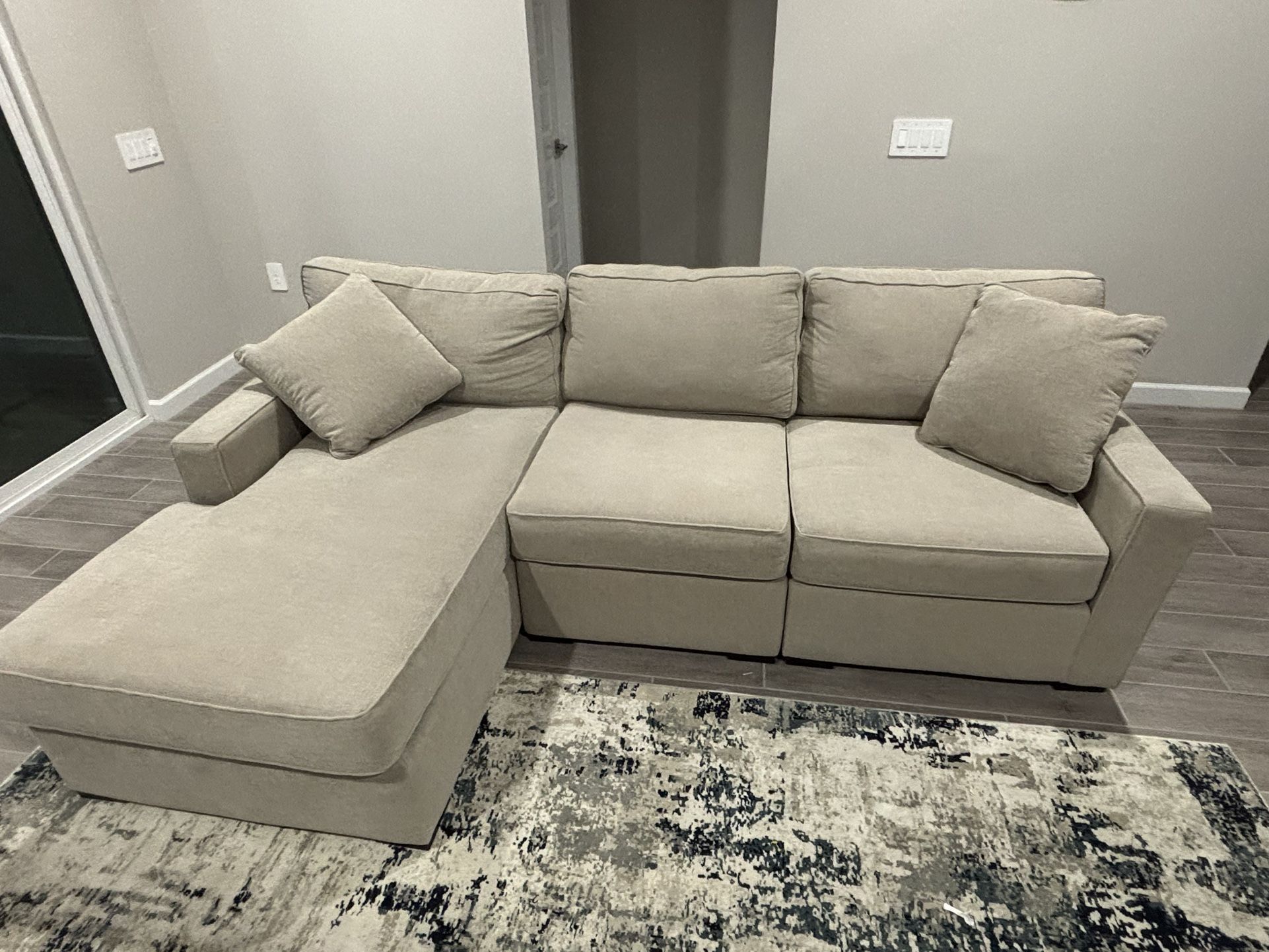 Radley 3 Piece Couch Beige