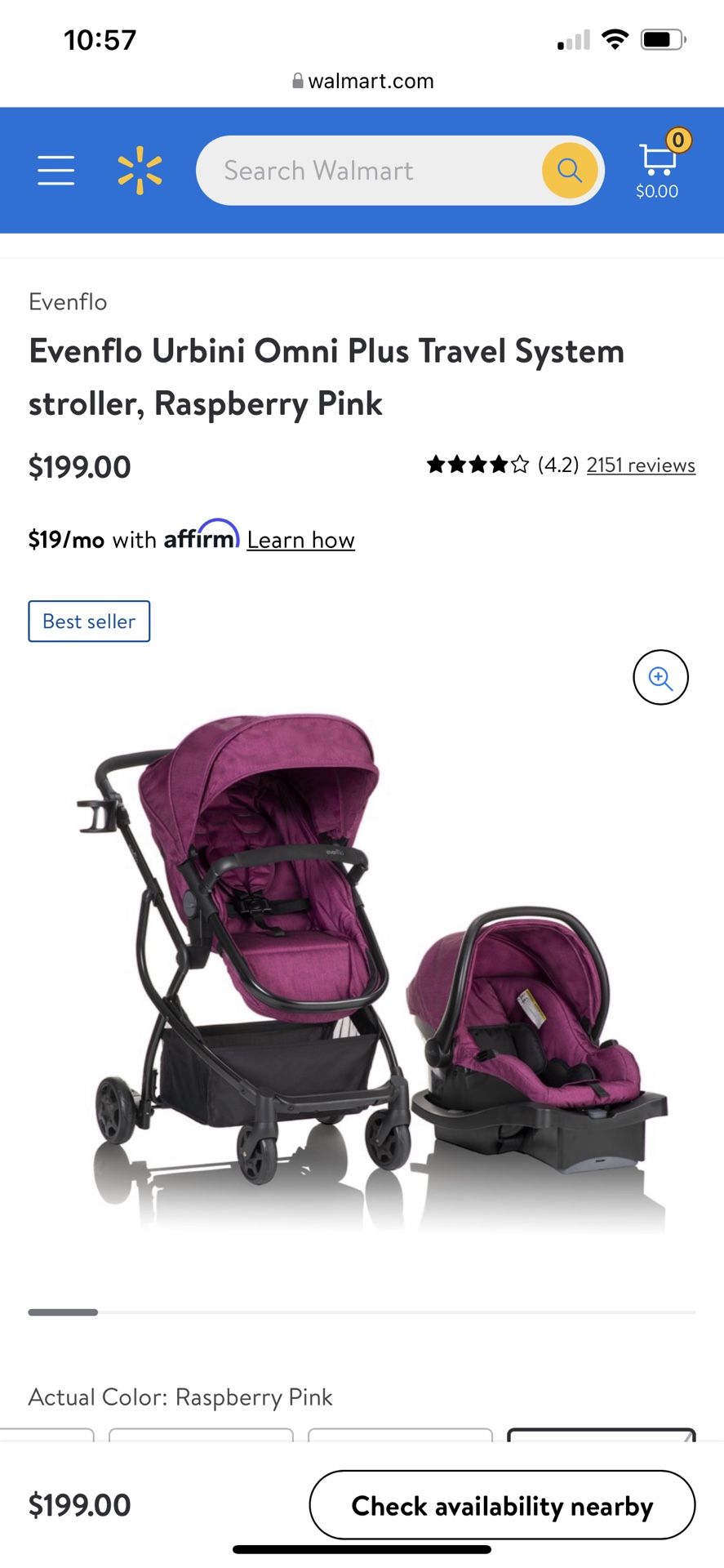 evenflo pivot modular travel system Evenflo Pivot Modular Travel System Infant Car Seat main image 1