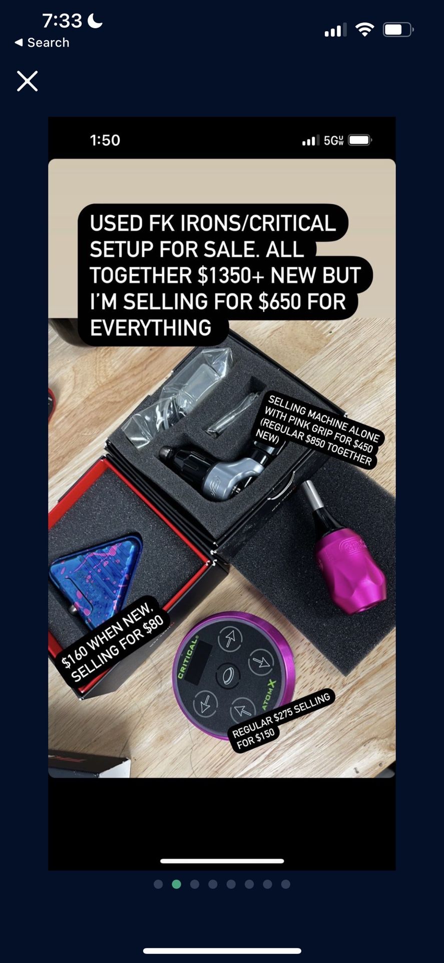 Fk Irons Edge X Tattoo Machine for Sale in La Habra Heights, CA OfferUp