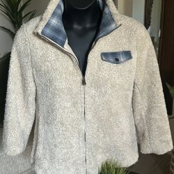 Pendleton Sherpa Jacket Sz M Women Zip Front Coat