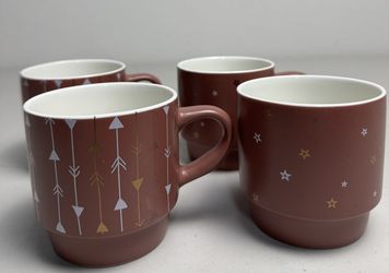 Modern Style Mug Cups(4 Mugs Each Case)