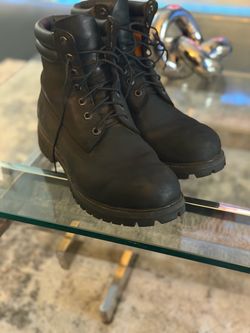 Timberland Black Leather Boots for sale size 10 and half men