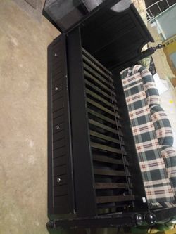 Black Twin Trundle Bed