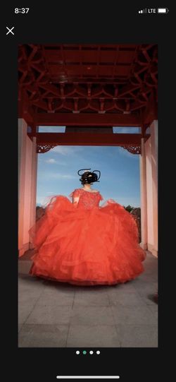 Quinceañera dress, Red, 16