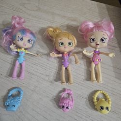 Lot 3 Shopkin Dolls