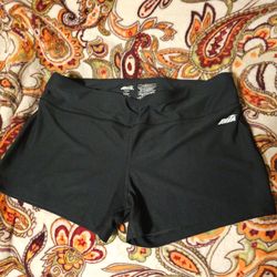 $5     AVIA  BLACK ATHLETIC SHORTS     SIZE L