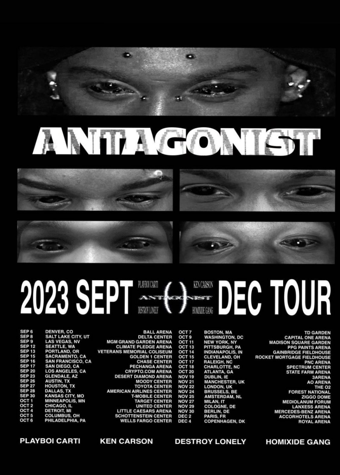 Playboi Carti Antagonist Chicago Oct 2nd Tickets